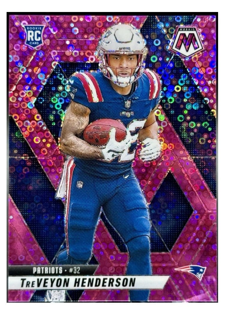 2025 Panini Mosaic Base Set TreVeyon Henderson No Huddle Pink #325 card