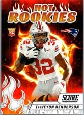 2025 Score Hot Rookies TreVeyon Henderson #12 card