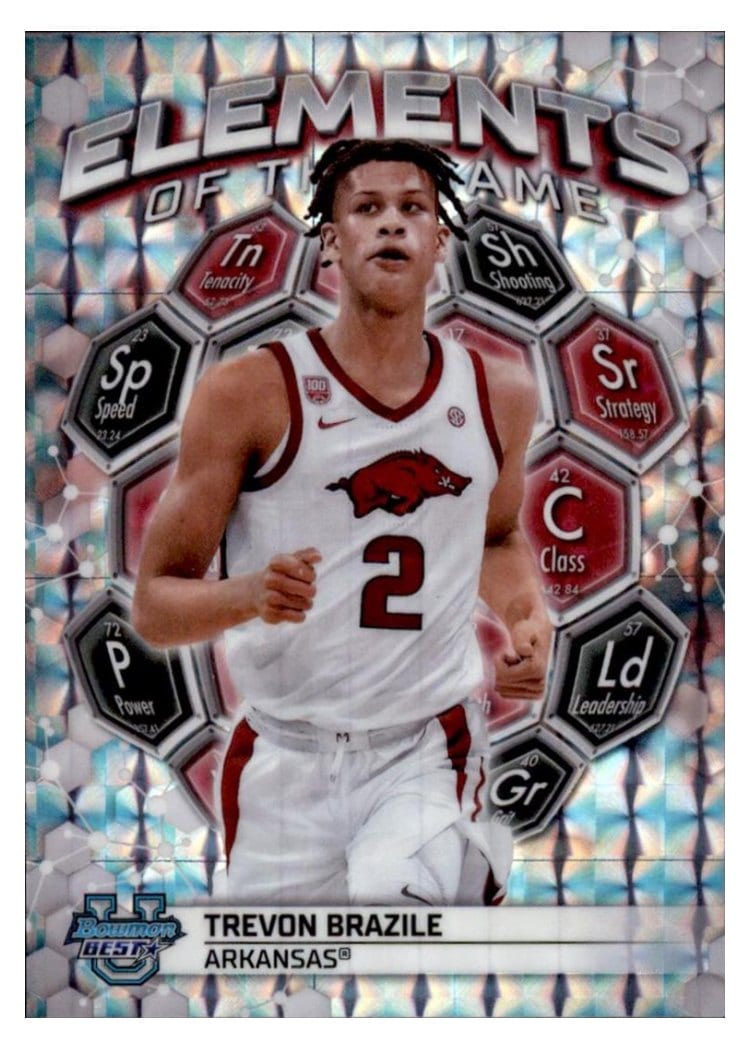 2023-24 Bowman University Best Elements of the Game Trevon Brazile #EG-20 card