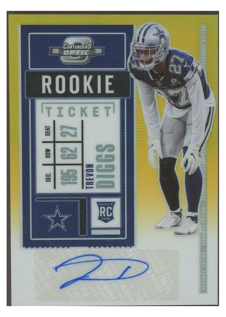 2020 Panini Contenders Optic Base Set Trevon Diggs #156 card