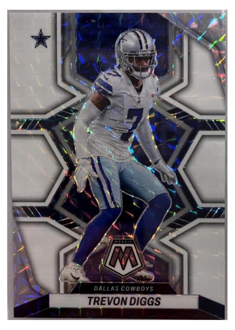 2022 Panini Mosaic Base Set Trevon Diggs White #56 card