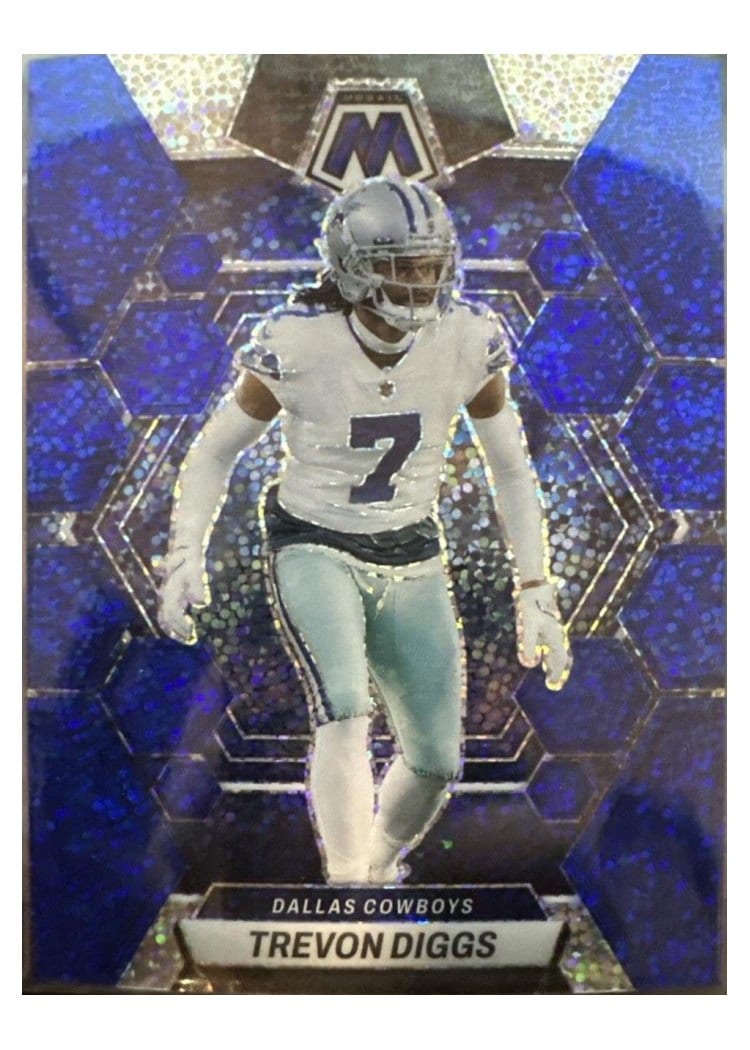 2023 Panini Mosaic Base Set Trevon Diggs Blue Sparkle #60 card
