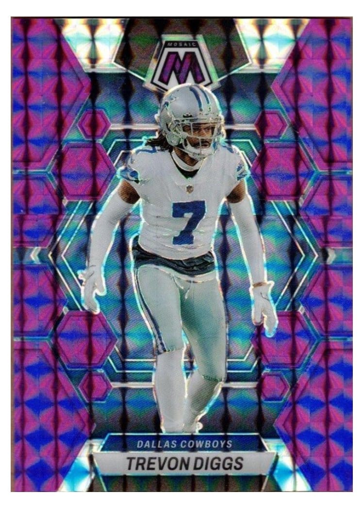 2023 Panini Mosaic Base Set Trevon Diggs Purple #60 card