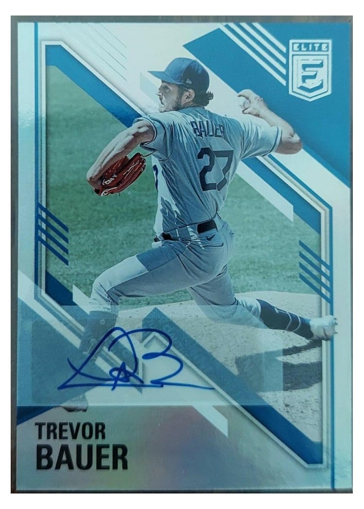 2021 Panini Chronicles Elite Autographs Trevor Bauer #6 card