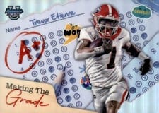 2024 Bowman University Best Making the Grade Set Trevor Etienne #MG-5 card
