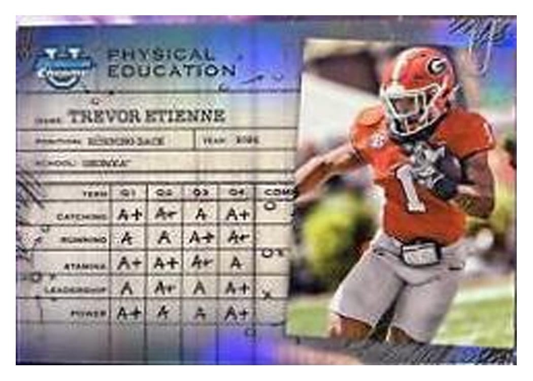 2024 Bowman University Chrome Physical Education Set Trevor Etienne #PE-5 card
