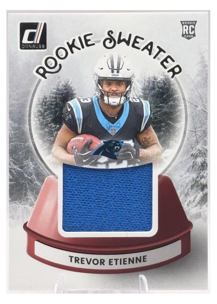 2025 Donruss Rookie Holiday Sweater Trevor Etienne #SWE-TEE card