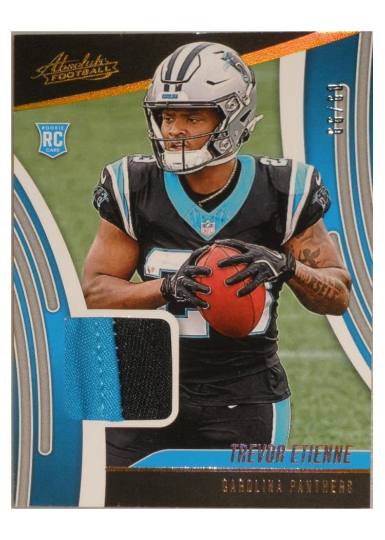 2025 Panini Absolute Absolute Rookie Materials Trevor Etienne #ARM-TEE card
