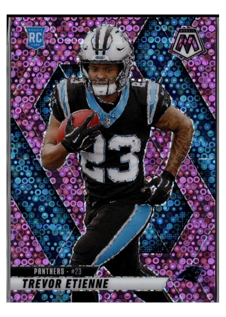 2025 Panini Mosaic Base Set Trevor Etienne No Huddle Pink #340 card
