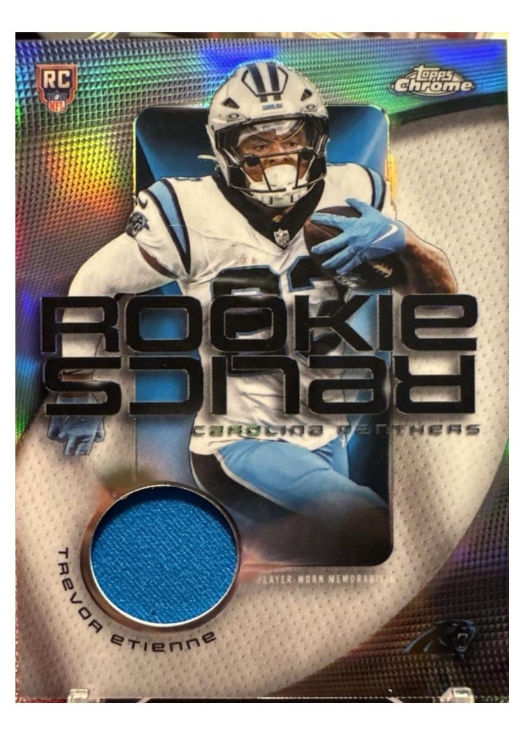 2025 Topps Chrome Rookie Relics Trevor Etienne #RR-TET card