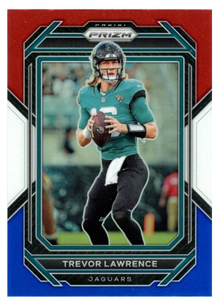 2022-23 Panini Prizm Base Set Trevor Keels Red White Blue Prizm #260 card