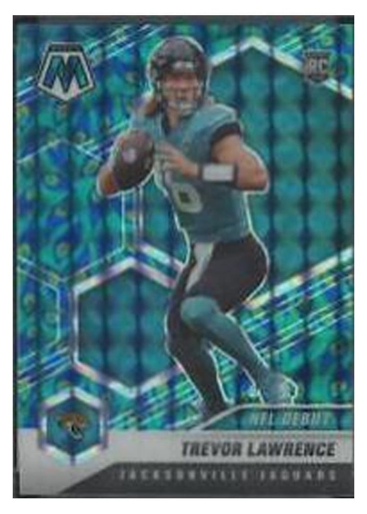 2021 Panini Mosaic Trevor Lawrence Choice Peacock Mosaic #241 card