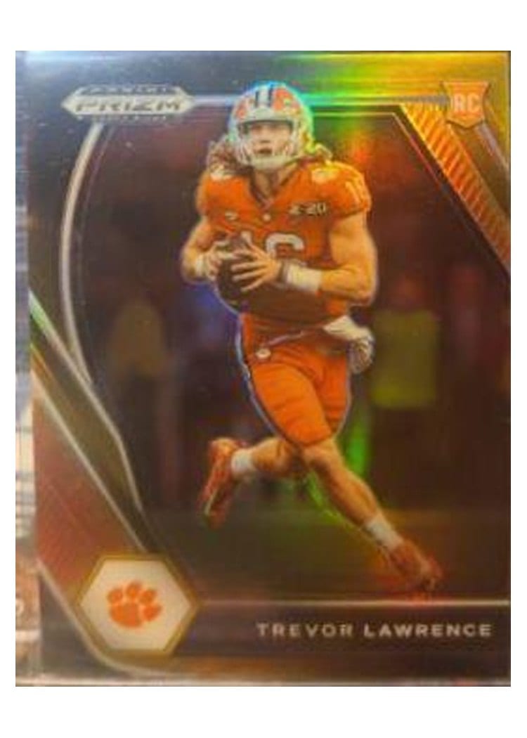 2021 Panini Prizm Trevor Lawrence Autograph Gold Vinyl Prizm #331 card