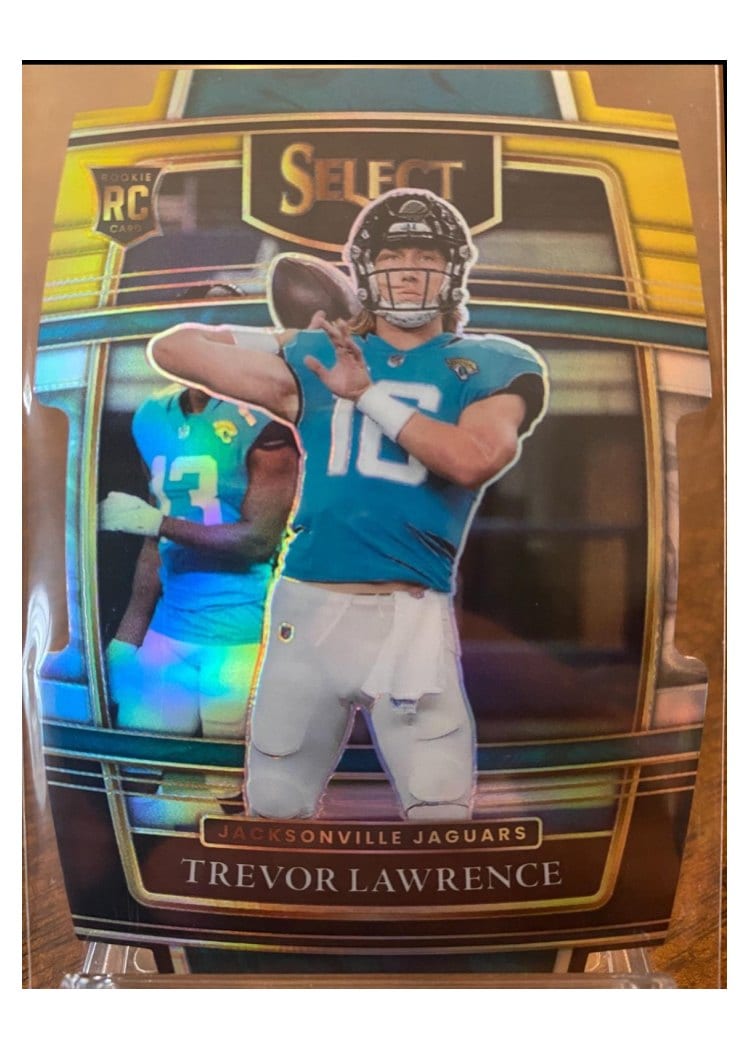 2021 Panini Select Trevor Lawrence Black Die Cut #43 card