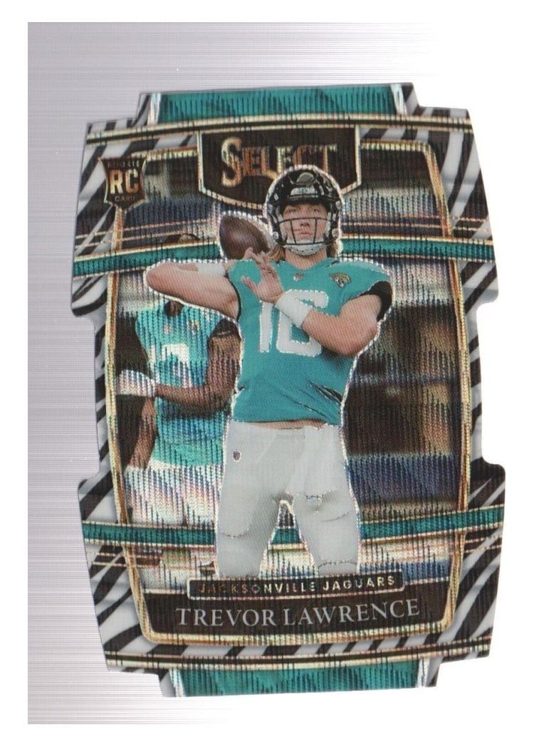 2021 Panini Select Trevor Lawrence Zebra #43 card