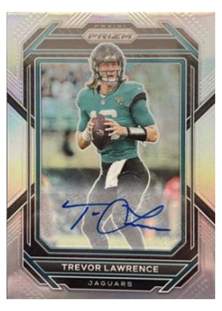 2022 Panini Prizm Base Set Trevor Lawrence Autograph Silver #131 card