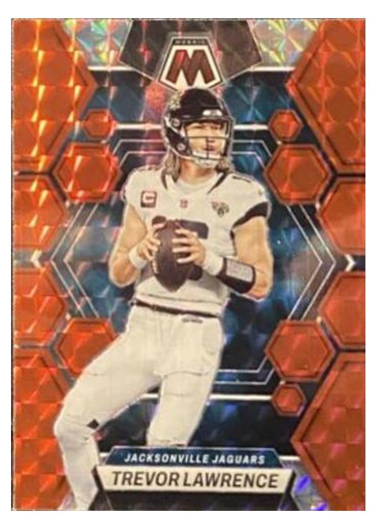 2023 Panini Mosaic Base Set Trevor Lawrence Red #102 card