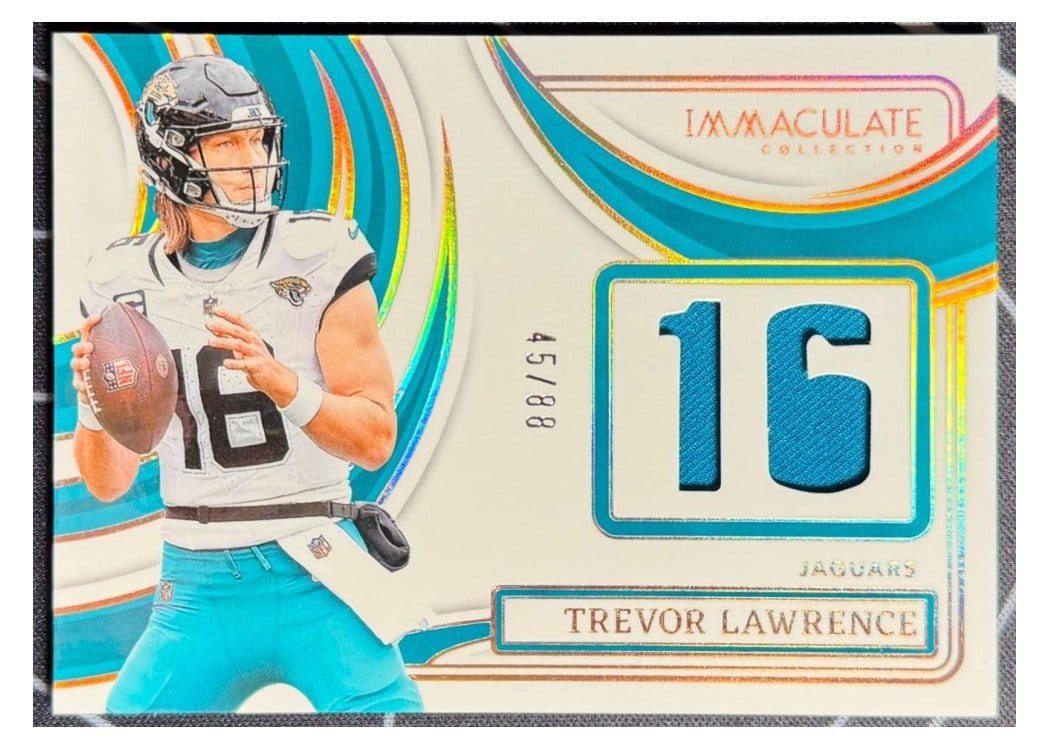2024 Panini Immaculate Collection Immaculate Numbers Memorabilia Trevor Lawrence #13 card