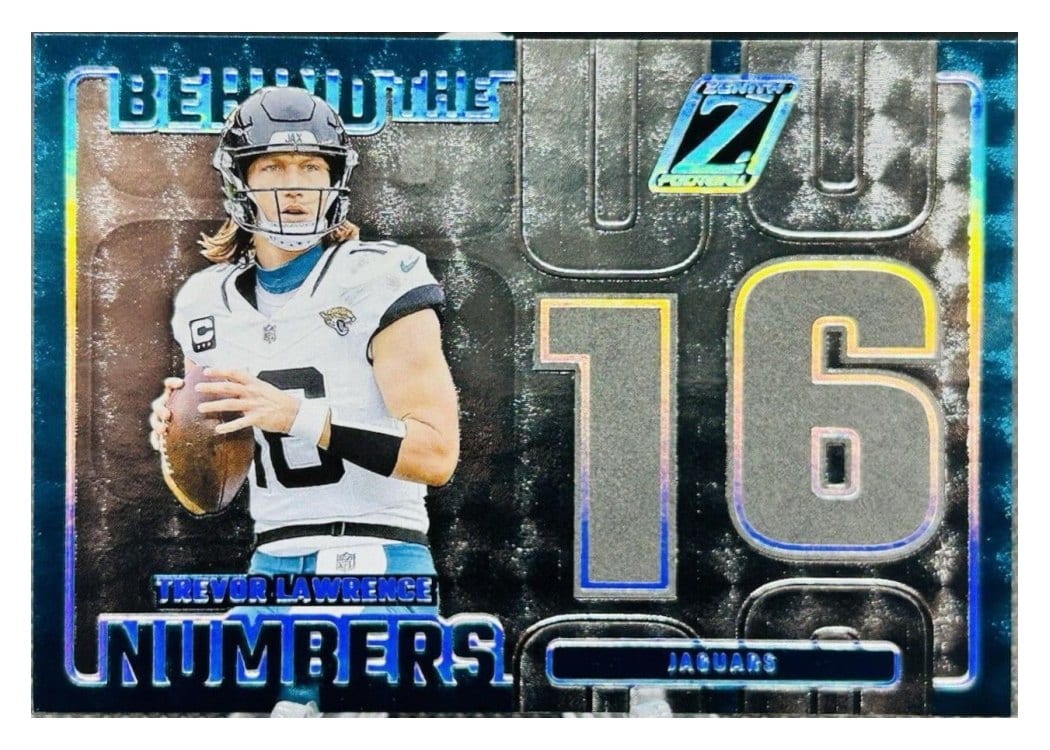 2024 Panini Zenith Behind The Numbers Trevor Lawrence #10 card