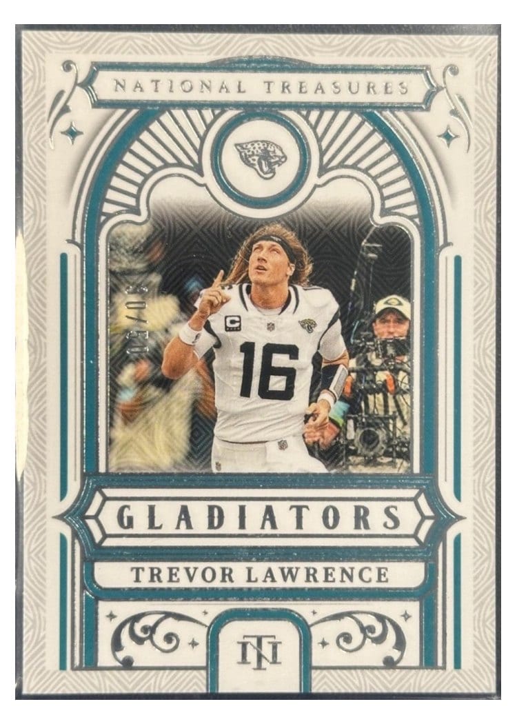 2025 Panini National Treasures Gladiators Trevor Lawrence #5 card