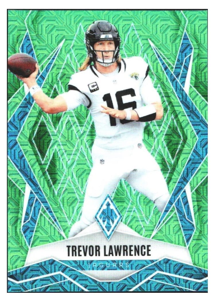 2025 Panini Phoenix Base Set Trevor Lawrence Lime Green Mojo #15 card