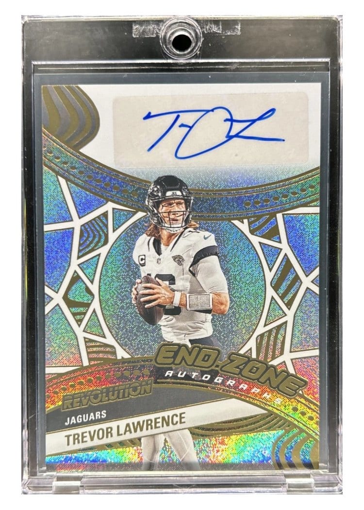 2025 Panini Revolution End Zone Autographs Trevor Lawrence #1 card