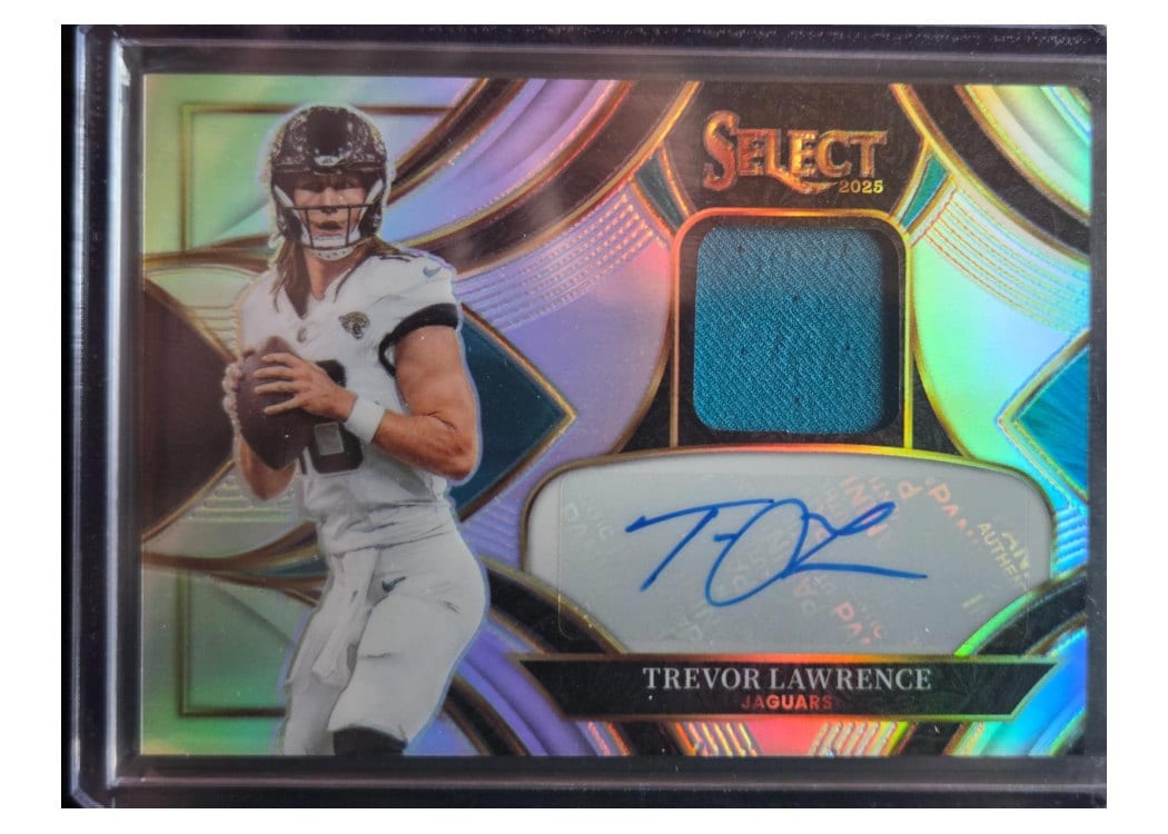 2025 Panini Select Signature Memorabilia Trevor Lawrence #1 card