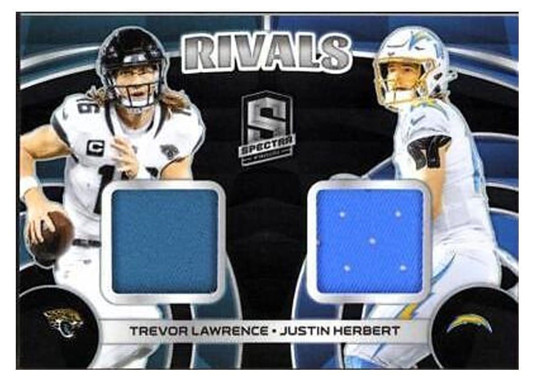 2023 Panini Spectra Rivals Trevor Lawrence/Justin Herbert #4 card