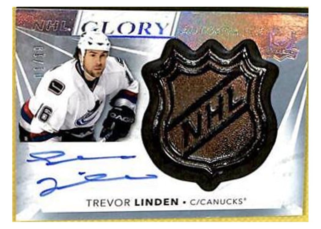 2021-22 Upper Deck The Cup NHL Glory Autos Trevor Linden #G-TL card