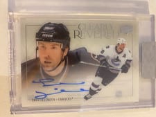 2023-24 Upper Deck Clear Cut Clearly Revered Autos Trevor Linden #CR-TL
