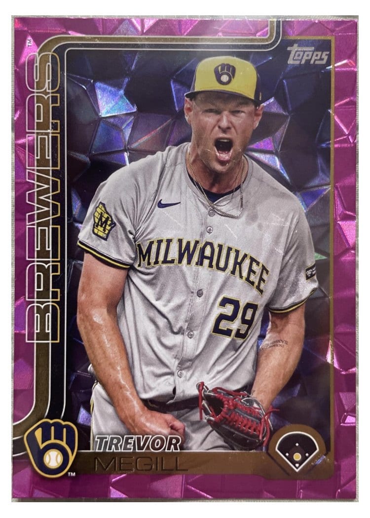 2025 Topps Base Set Trevor Megill Pink Foil #28 card