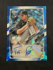 2021 Topps Chrome Update Sapphire Edition Rookie Autographs Trevor Rogers #RA-TR card
