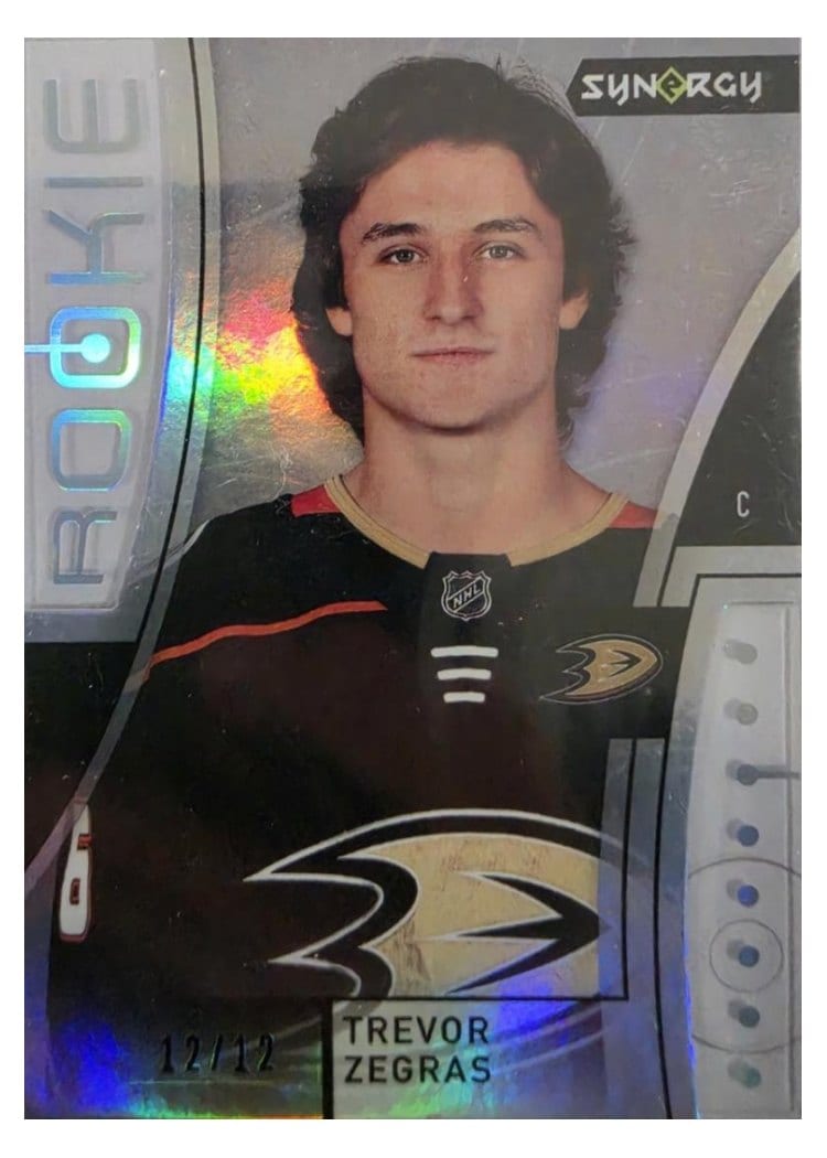 2021-22 Upper Deck Synergy Rookie Portraits Trevor Zegras #RP-TZ card