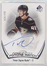 2021 SP Authentic Trevor Zegras Autograph #104 card