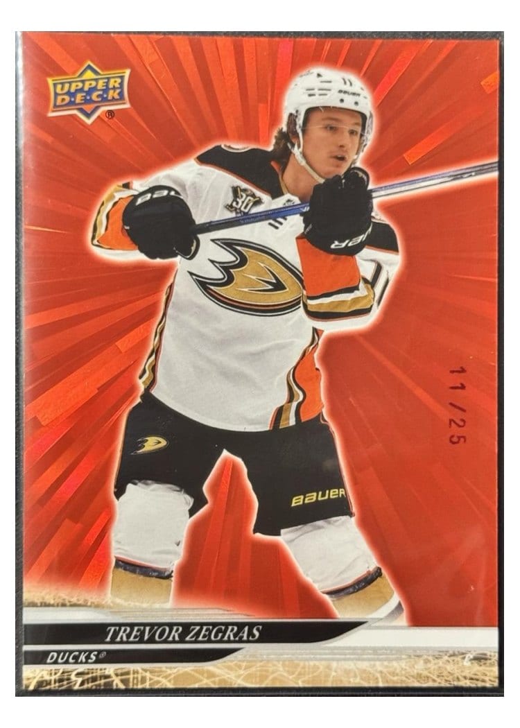 2024-25 Upper Deck Base Set Trevor Zegras #251 card