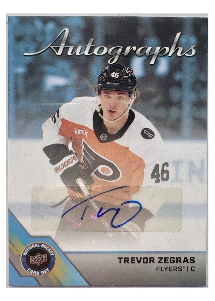 2026 Upper Deck National Hockey Card Day NCHD Autographs Trevor Zegras #NHCD-TZ card