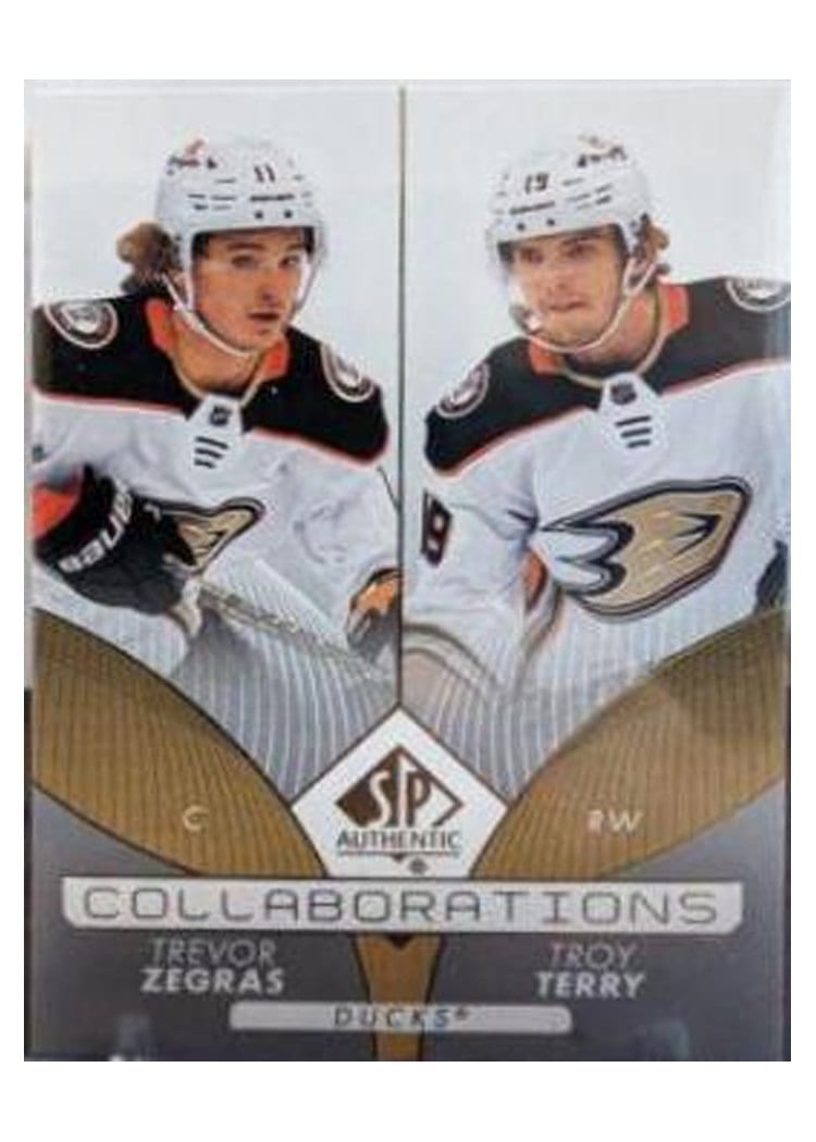 2022-23 SP Authentic Collaborations Trevor Zegras/Troy Terry #C-17 card