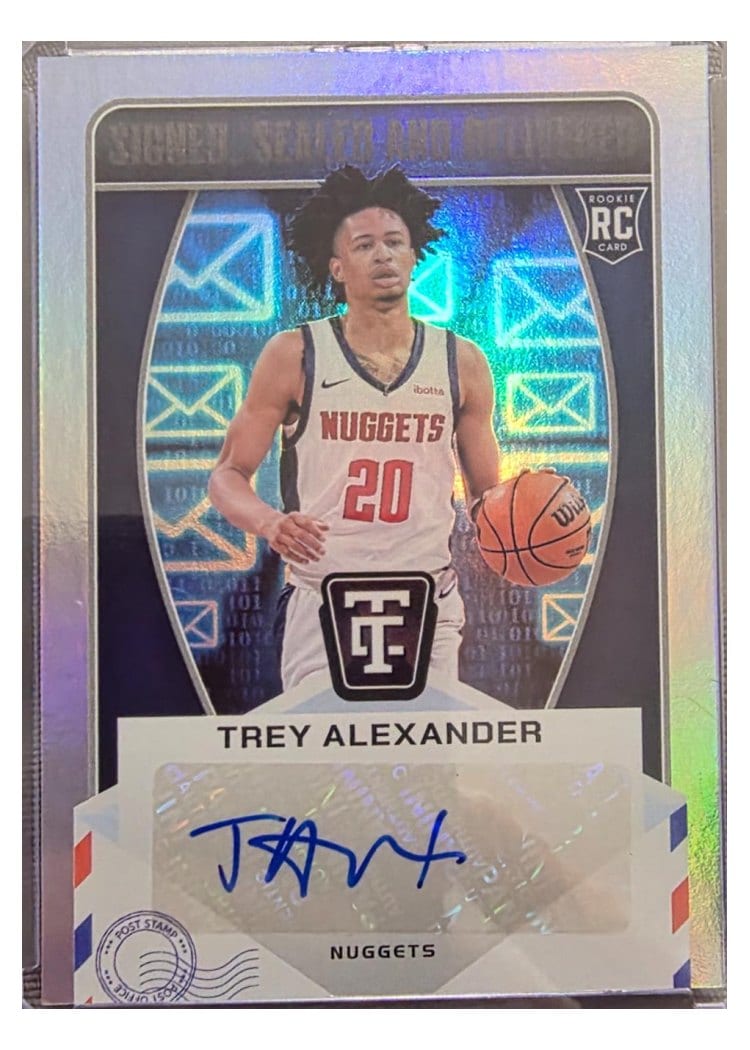 2024-25 Panini Totally Certified Signed Sealed and Delivered Trey Alexander #SD-TRY card