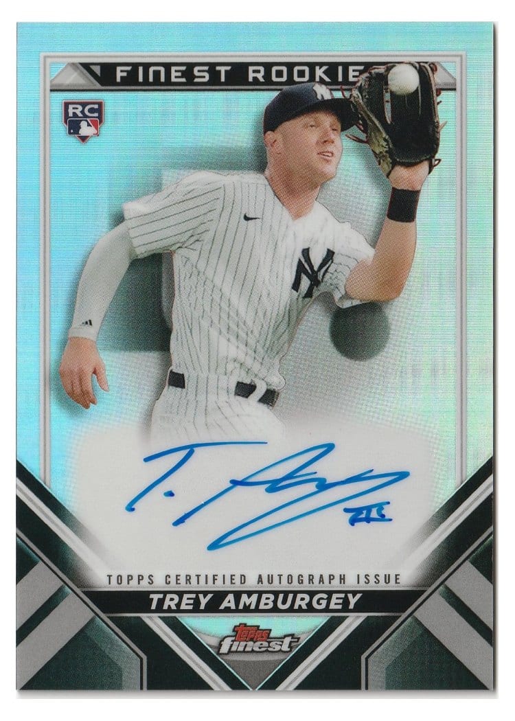2022 Finest Rookie Design Variations Autographs Trey Amburgey #FRDA-TA card