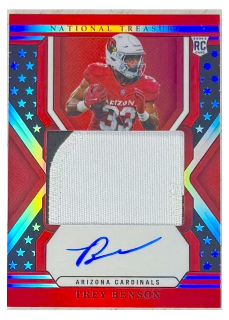 2024 Panini National Treasures Base Set Trey Benson #174 card