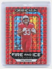 2024 Panini Obsidian Fire and Ice Trey Benson #8 card