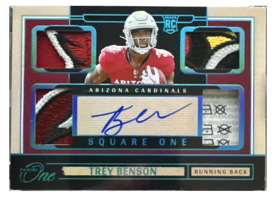 2024 Panini One Square One Autographs Trey Benson #73 card