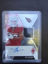 2024 Panini Phoenix Rising Rookie Autographs Jersey Trey Benson #RRAJ-TBN card