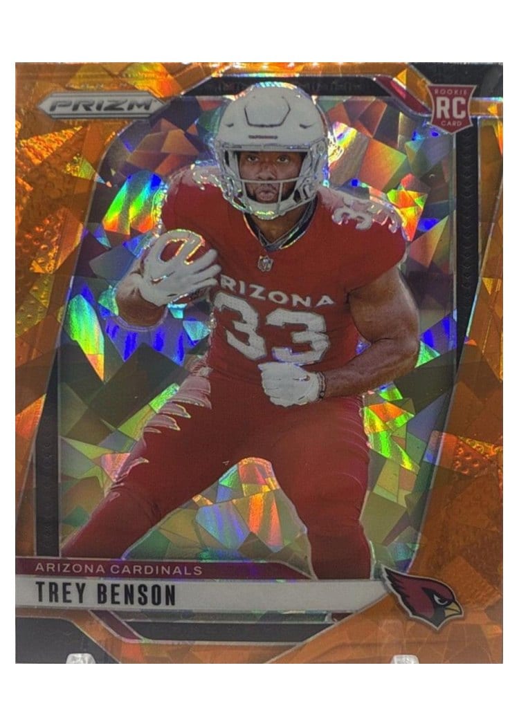 2024 Panini Prizm Base Set Trey Benson Orange Ice #392 card