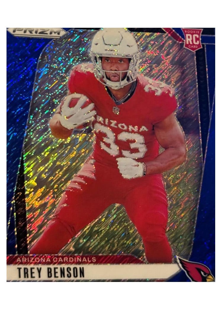 2024 Panini Prizm Base Set Trey Benson Blue Shimmer #392 card