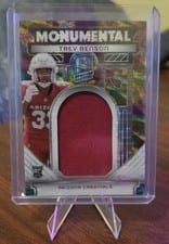 2024 Panini Spectra Rising Rookie Materials Trey Benson #RRM-TBN card