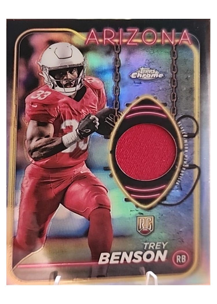 2024 Topps Chrome Topps Chrome Rookie Relics Trey Benson #CRR-TB card