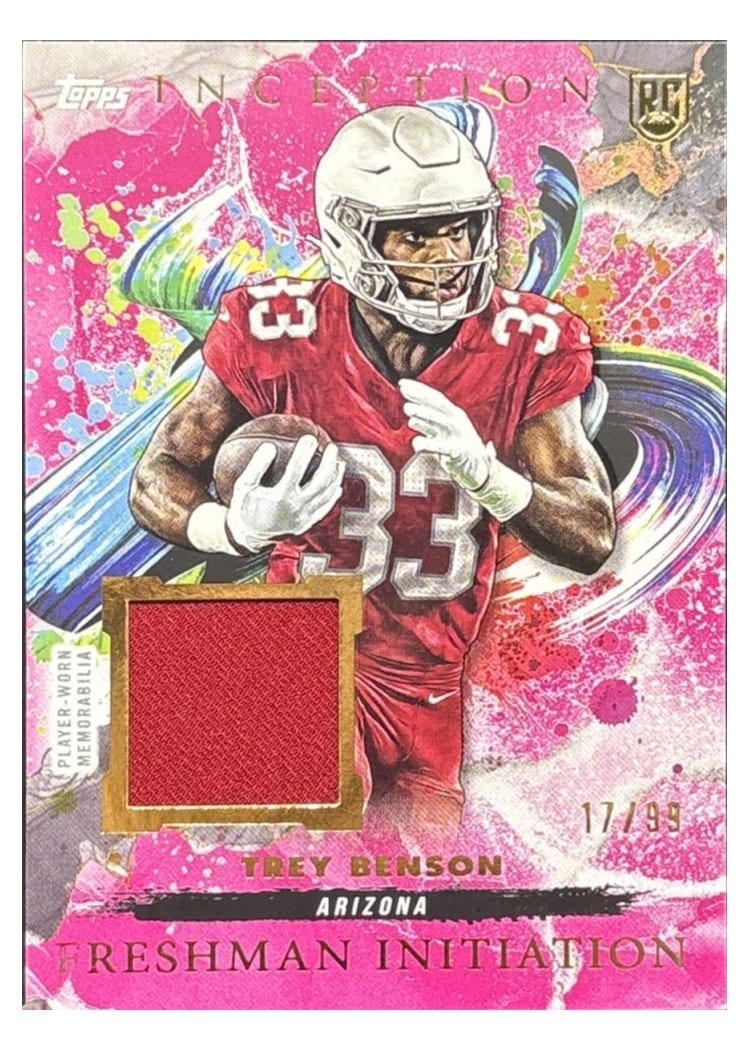 2024 Topps Inception Freshman Initiation Relics Trey Benson #FI-2 card