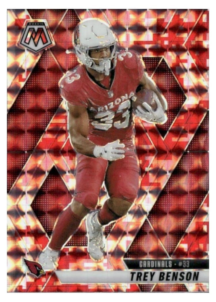 2025 Panini Mosaic Base Set Trey Benson #89 card