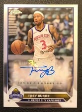 2023-24 Topps G League Chrome Autographs Trey Burke #AC-TB card